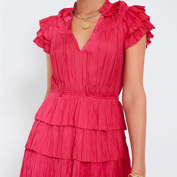 Dresses & Skirts - Ulla Johnson pink silk dress 8 euc - current season
